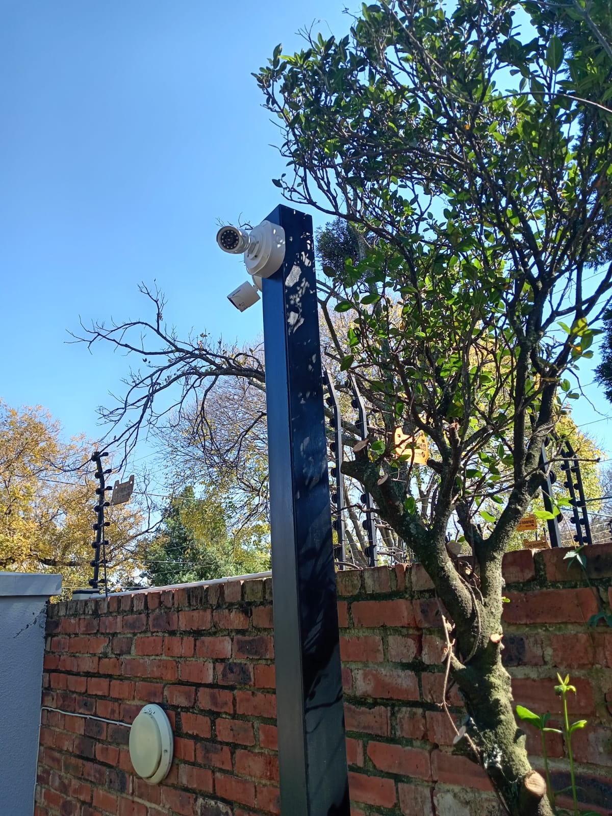 Modern CCTV camera installation